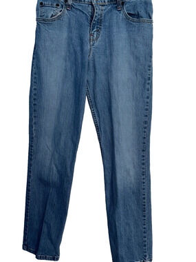 Women's Levi Strauss Signature Size 8 Medium Mid-Rise Denim Jeans Straight leg